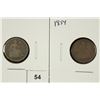 Image 1 : 1853 & 1857 SEATED LIBERTY DIMES