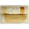 Image 1 : 2 SOLID DATE ROLLS OF 1939 & 1940 GREAT BRITAIN