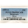 Image 3 : 1999-S SILVER DELAWARE QUARTER PCGS PR69 DCAM