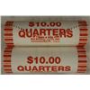 Image 1 : 2-$10 ROLLS OF 2009-P GUAM QUARTERS BRILLIANT UNC