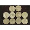 Image 1 : 10 ASSORTED 35% SILVER JEFFERSON WAR NICKELS