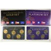 Image 1 : 2-2002 50 STATE QUARTERS SETS GOLD AND PLATINUM