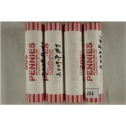 4-50 CENT ROLLS OF 2009-P BIRTH & EARLY CHILDHOOD