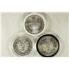 Image 2 : 1998, 1999 & 2000 AMERICAN SILVER EAGLES BU'S