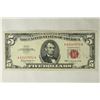 Image 1 : 1963 $5 US RED SEAL NOTE
