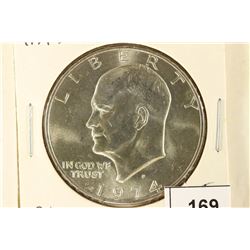 1974-S IKE SILVER DOLLAR BRILLIANT UNC