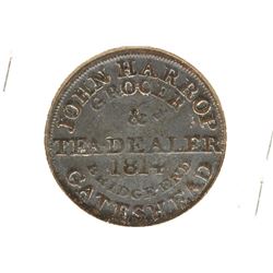 STORE TOKEN JOHN HARROP GROCER AND TEA