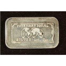 1 TROY OZ .999 FINE SILVER INGOT INTERNATIONAL