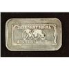 Image 1 : 1 TROY OZ .999 FINE SILVER INGOT INTERNATIONAL