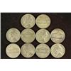 Image 1 : 10 ASSORTED 35% SILVER JEFFERSON WAR NICKELS