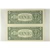 Image 2 : 2-2003-A $1 FRN'S LOW CONSECUTIVE SERIAL 'S UNC