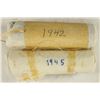 Image 1 : 2-50 COIN ROLLS OF GREAT BRITAIN FARTHINGS 1942 &