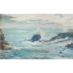 Robert  Lindsay (Canadian) Oil: 2 Coastal Scenes