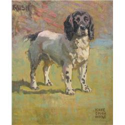Kate Smith Hoole (Canadian) Oil: Springer Spaniel