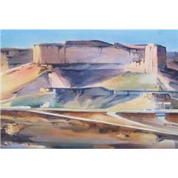 Dale Laitinen (American) Wc: Truck on Hwy.