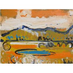 Herbert Siebner (Canadian) Oil: Ranch Landscape