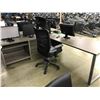 Image 2 : GREY OAK 7.5 X 7.5' L-SHAPE EXECUTIVE DESK