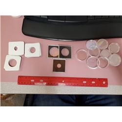 BAG OF COIN CASES - NEW, DIFFERENT SIZES
