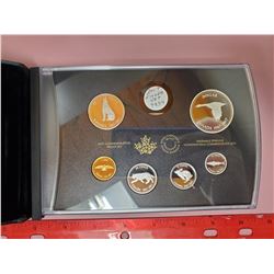 2017 PROOF SET - SILVER & GOLD PLATING
