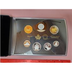 2019 PROOF SET, SILVER & GOLD PLATING