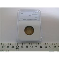 1880 20 CENT - VF20, NNC GRADED NEWFOUNDLAND
