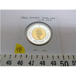 2002 $2.00 COIN, SILVER 99.99 - GOLD PLATED CORE