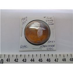 1967 $1.00 SPECIMEN, SILVER SP67