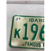 Image 2 : 1968 Idaho Licence Plate