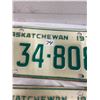 Image 4 : 3 Pair Saskatchewan Licence Plates