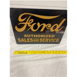 Ford Sales Sign - Reproduction - Embossed