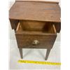 Image 3 : OAK Smokers Stand - 1 Drawer