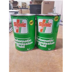 2X Sonic Auto Trans. Litre Tin Cans