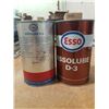 Image 1 : 2X Esso Empty D-3 Qt. Tin Cans