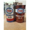 Image 3 : 2X Esso Empty D-3 Qt. Tin Cans