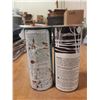 Image 3 : 2X Snowmobile Oil Tin Cans (1 Full - 1 Empty)
