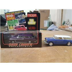 2X 1955 Chevy Nomad Wagon 1:43 Scale