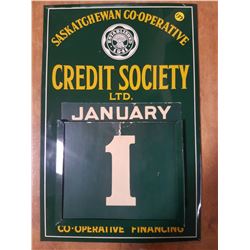 Mint 1956 Sask. Coop Perpetual Calendar (All Pieces There)