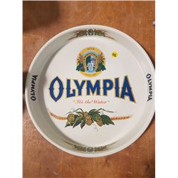 Near Mint Olympia Beer Steel Tray 13"