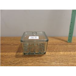 Vintage refrigerator cheese preserver - directions on lid