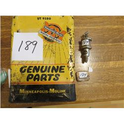 Minn. Moline oil can, De Leval seperator oiler glass broke, fuse can