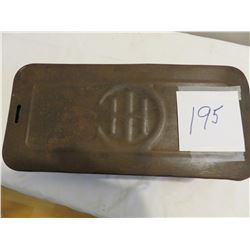 IH horse drawn mower tool box