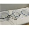 Image 2 : 3 Pyrex cook top set with interchangable holder