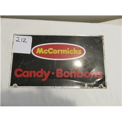 McCormick metal sign - OLD 9 x 15