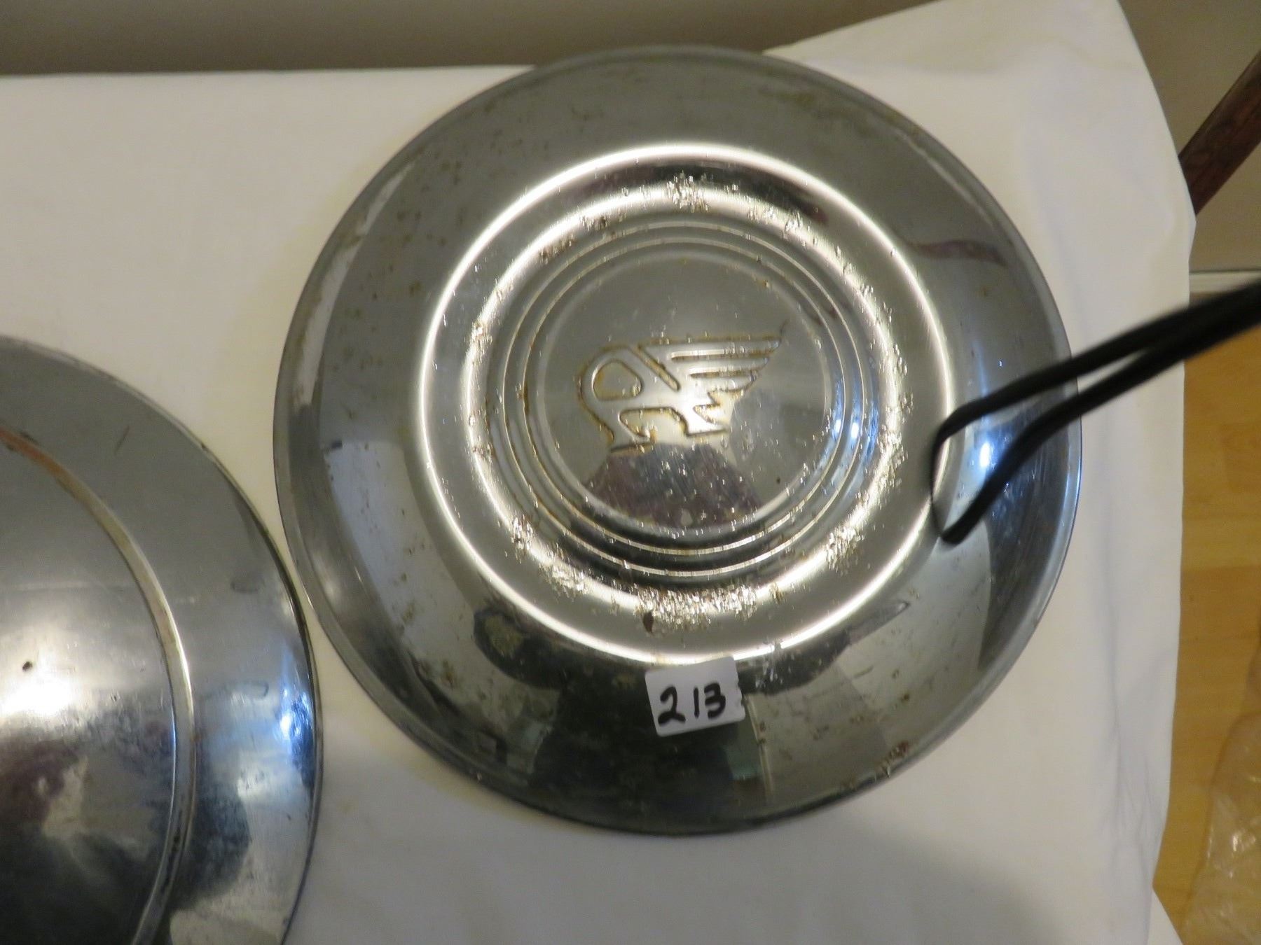 3 Hubcaps, 2 Austin, 1 Desota Schmalz Auctions