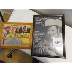 Roy Rogers picture and lobby sign