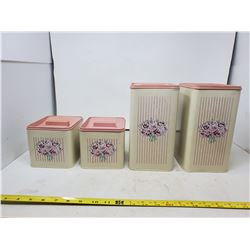 4 PIECE KCO CANNISTER SET MADE IN CANADA