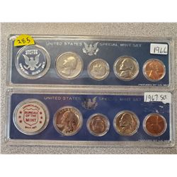 American uncirculated sets 1966, 1967