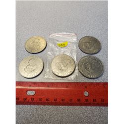 5 - $1.00 American 1971 X5