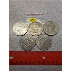 5 - $1.00 American 1972 X4, 1974