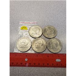 5 American $1.00 1976